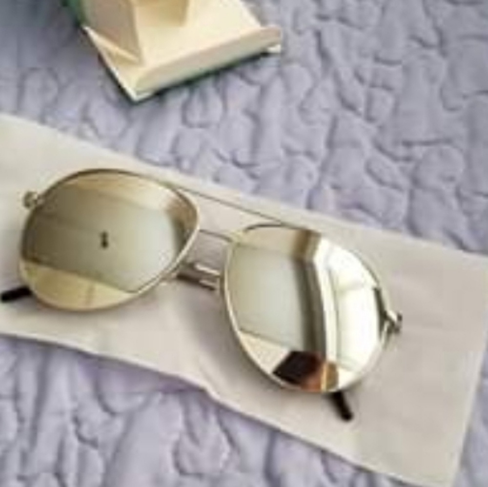 Aviator reflective sunglasses